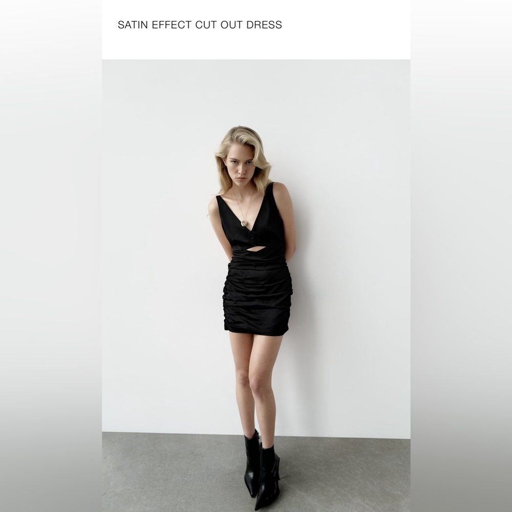 Min dress Zara size M silk